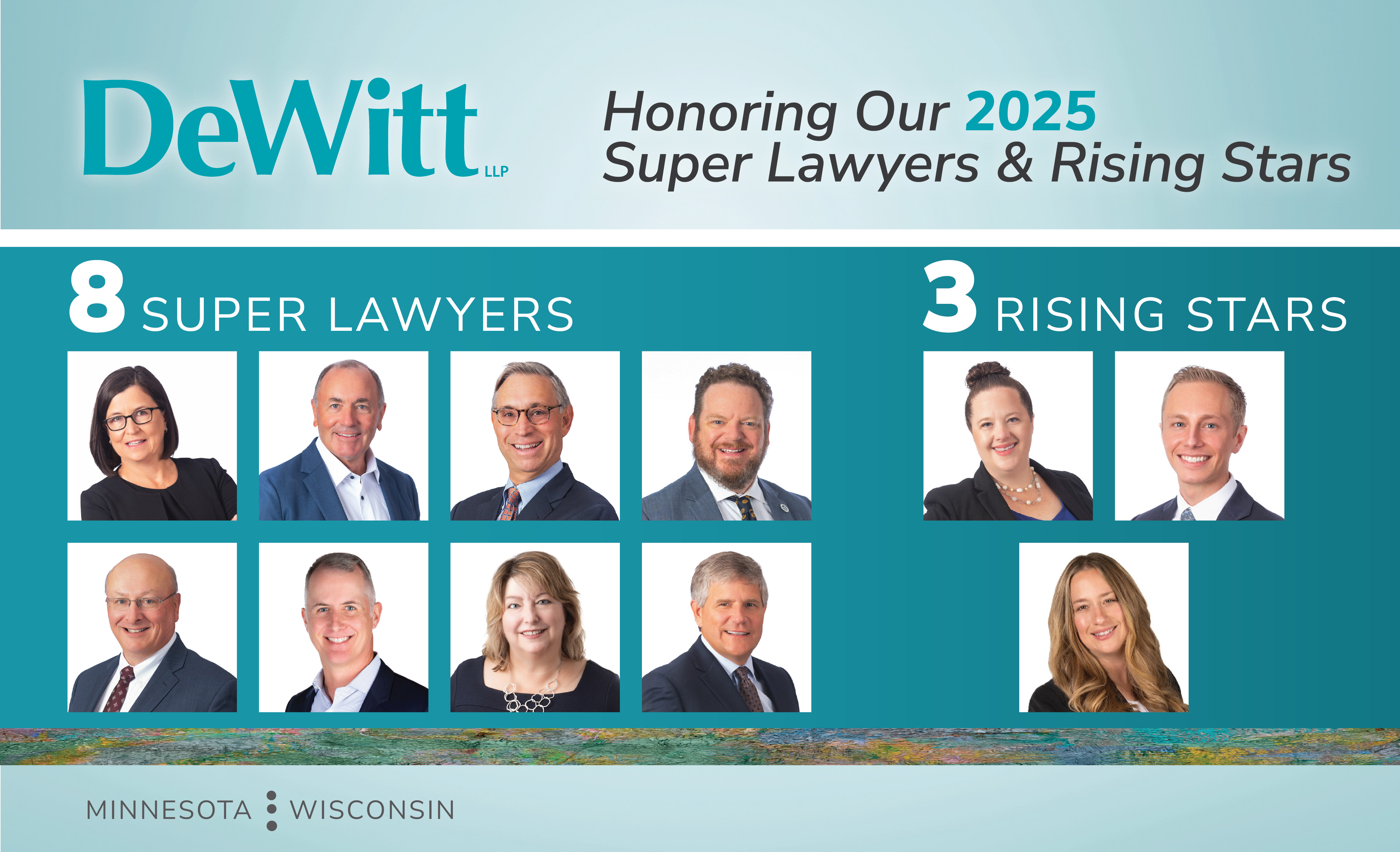 DeWitt Celebrates Eleven Attorneys Selected as 2025 Super Lawyers and Rising Stars Featured Image