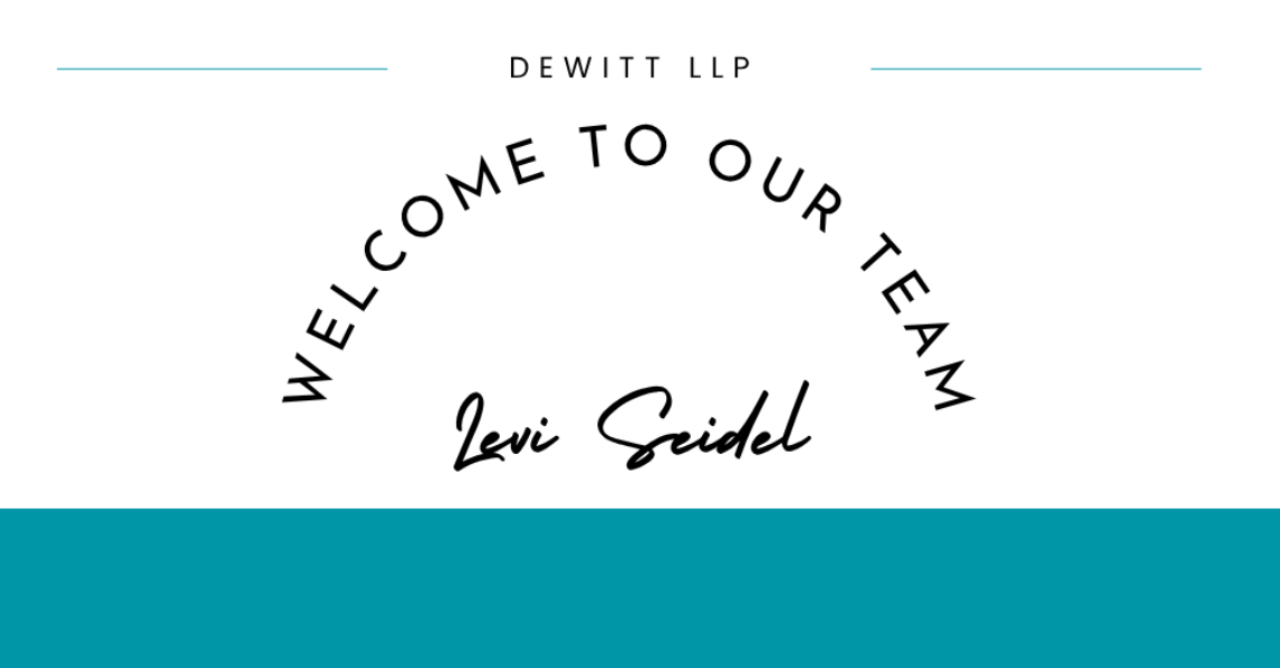 Featured Image for DeWitt Welcomes Levi Seidel to its Team in Minneapolis